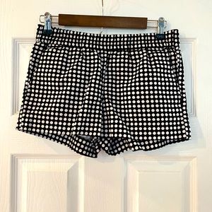 Black and white, polka dot shorts